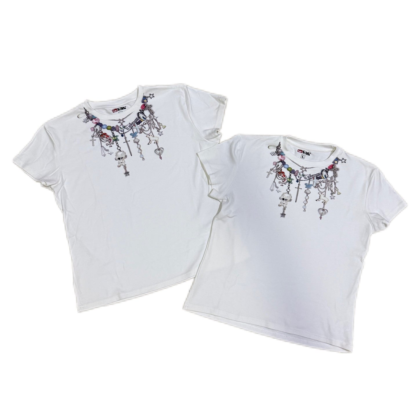 PRINTED CHAIN TEE