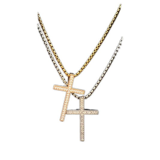 CROSS DIAMOND PENDANT