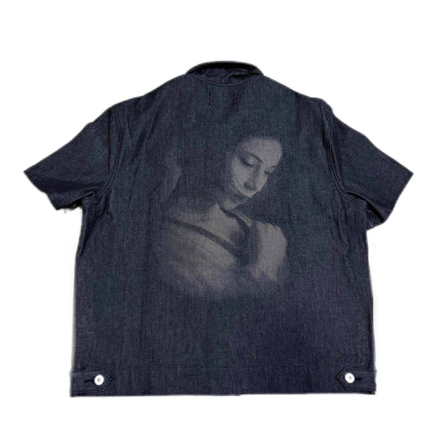 DIVA'S TEARS RAW DENIM SHORT-SLEEVE JACKET