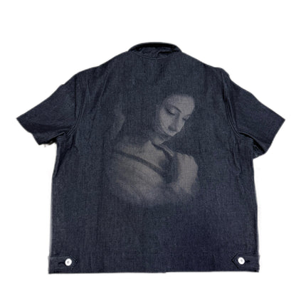 DIVA'S TEARS RAW DENIM SHORT-SLEEVE JACKET