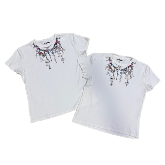 PRINTED CHAIN TEE