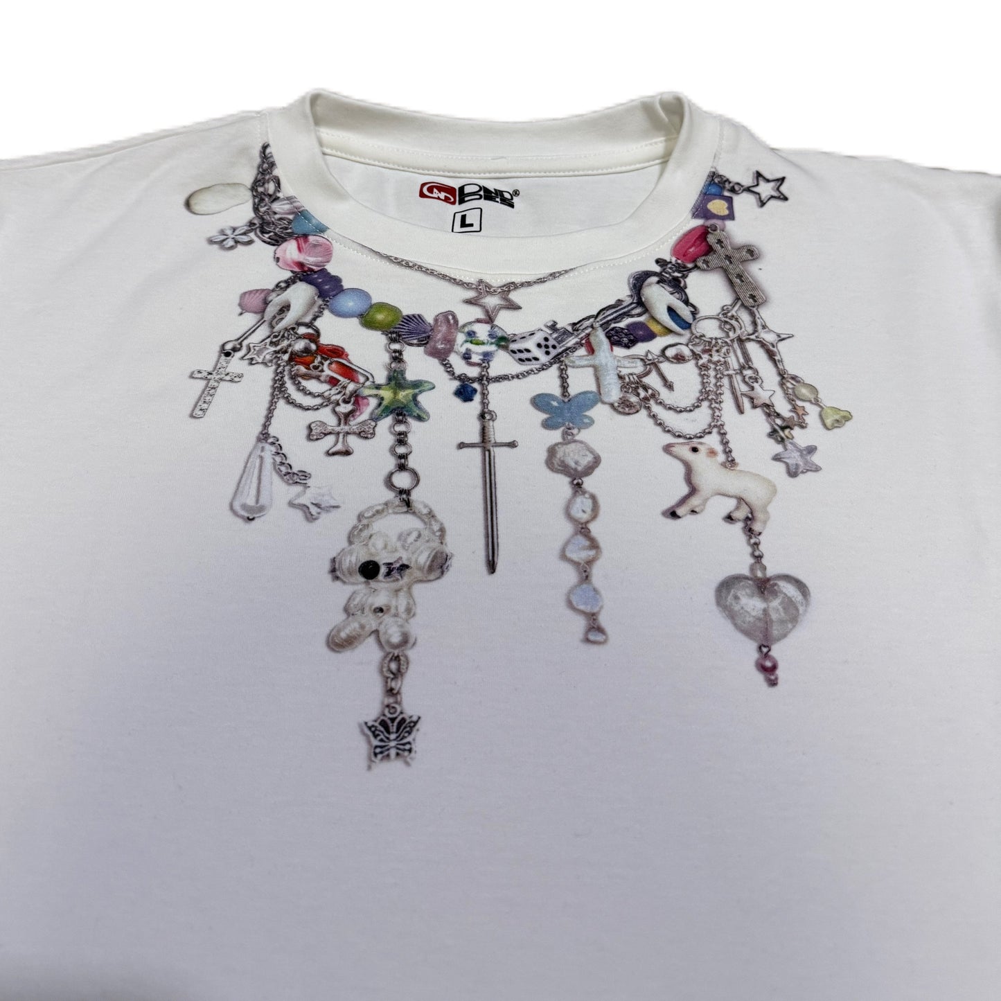 PRINTED CHAIN TEE