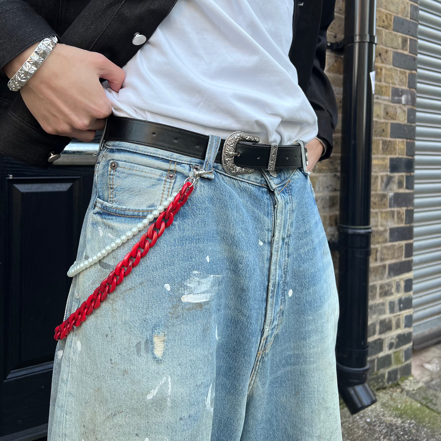 CUBAN PEARL WALLET CHAIN