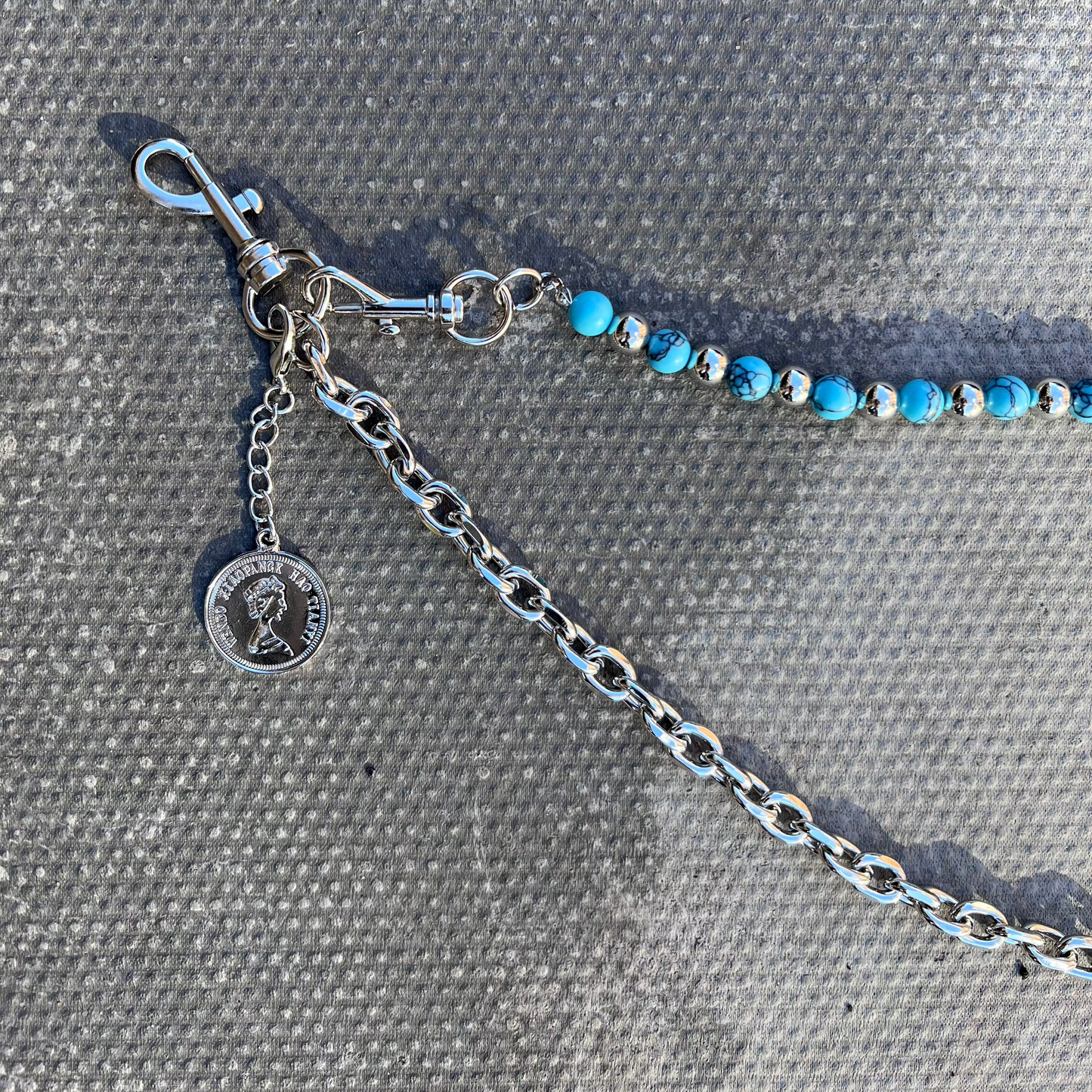 TURQUOISE WALLET CHAIN
