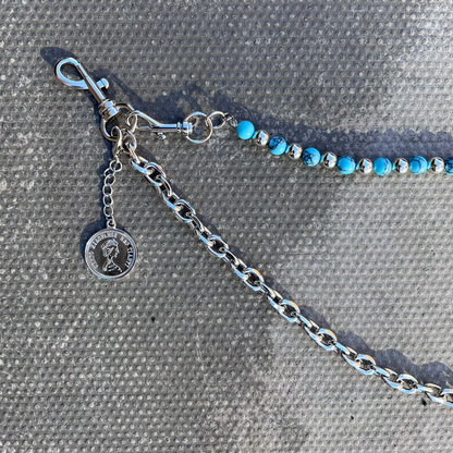 TURQUOISE WALLET CHAIN