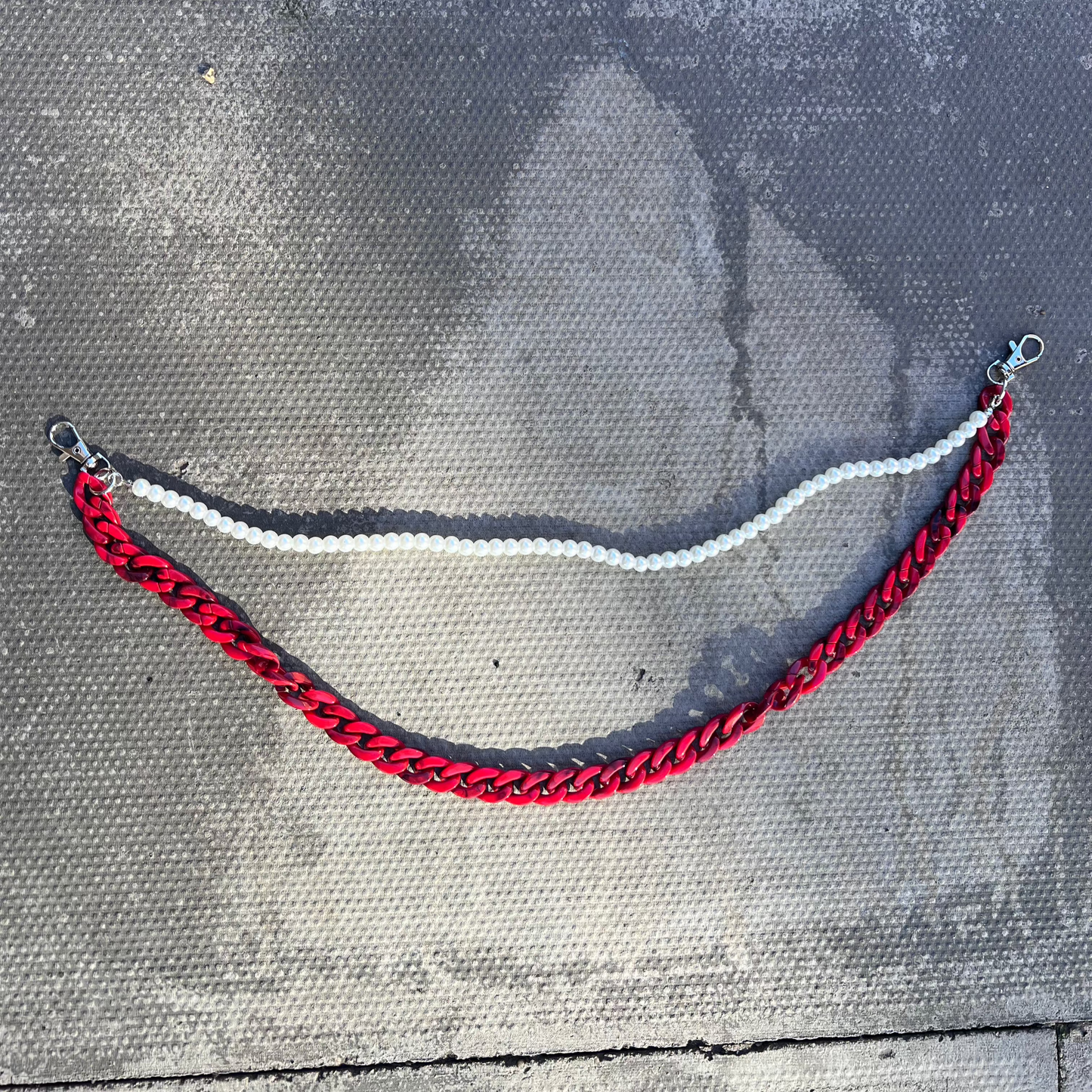 CUBAN PEARL WALLET CHAIN