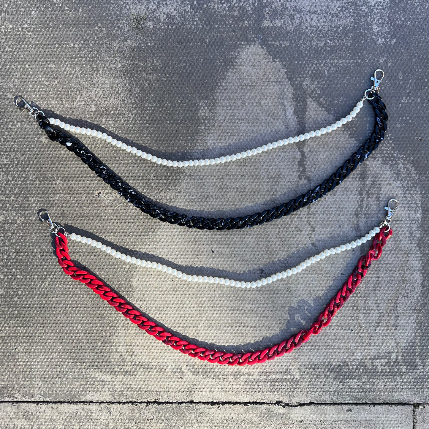 CUBAN PEARL WALLET CHAIN