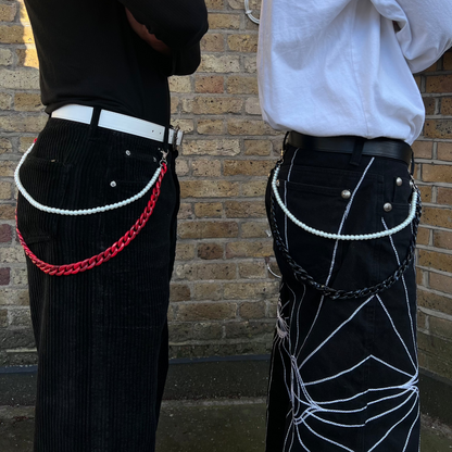 CUBAN PEARL WALLET CHAIN