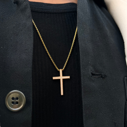 CROSS DIAMOND PENDANT