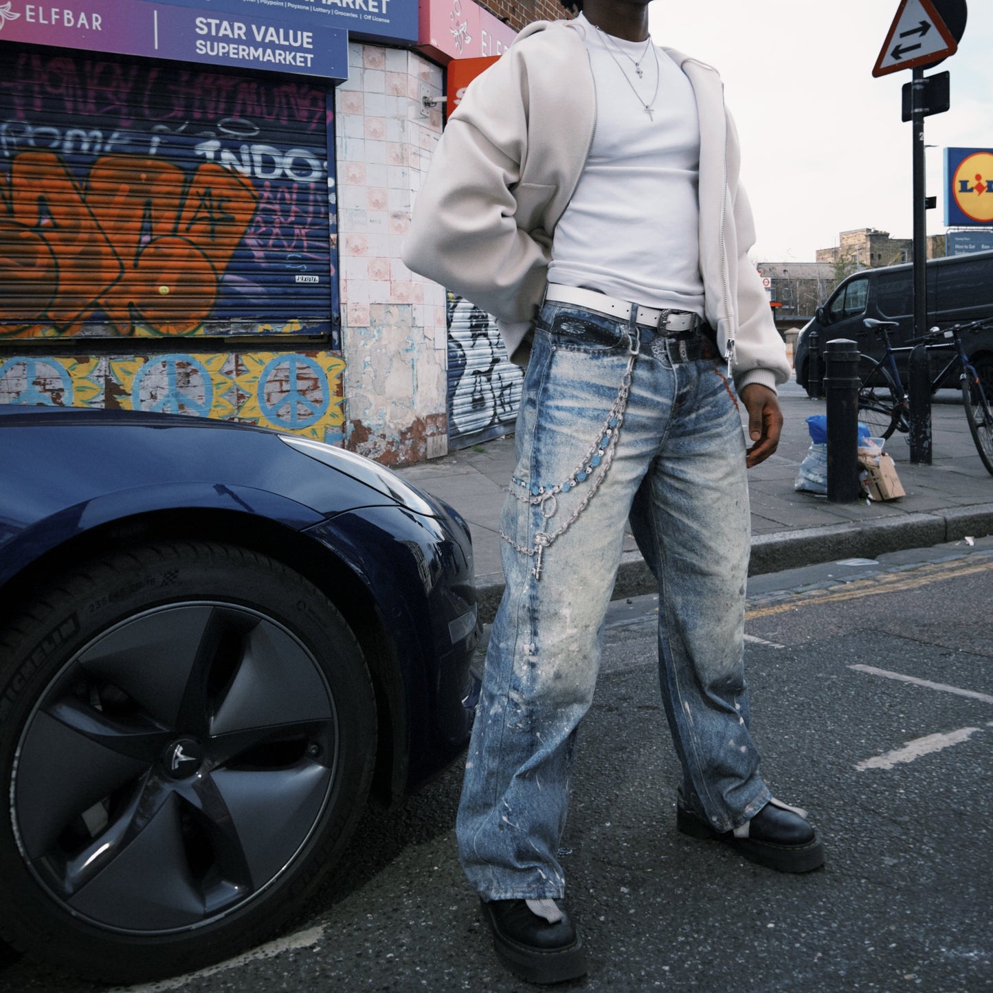 3D PRINT CHAIN JEANS