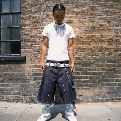 PRINTED CHAIN TEE